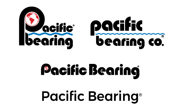 Historical evolution of the Pacific Bearing Logo